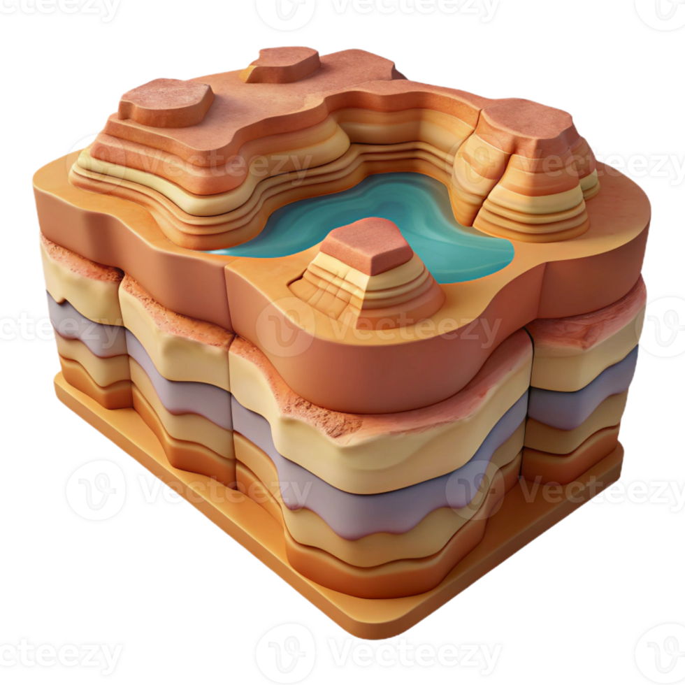 serene contemporary Wind and Water Carved Canyon exclusive png