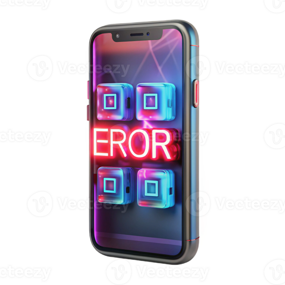 extraordinary creative A Cracked Smartphone Screen Displaying a Gl professional png