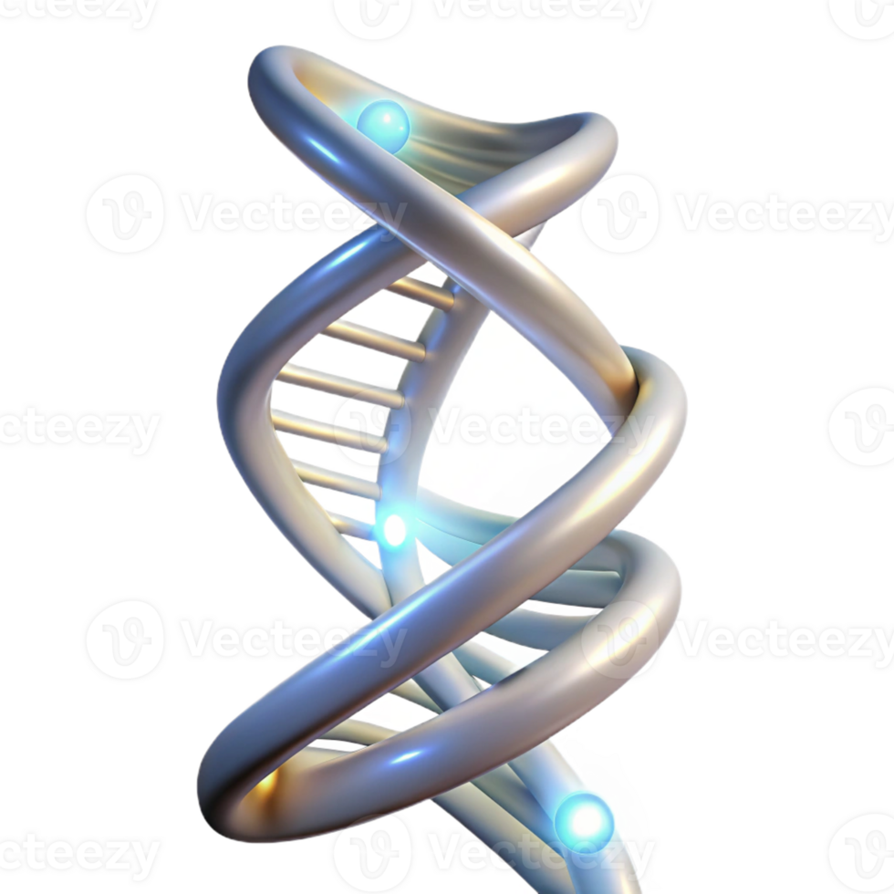 magnificent rustic A Dna Strand Spiraling Upwards Glowing Seg genuine png