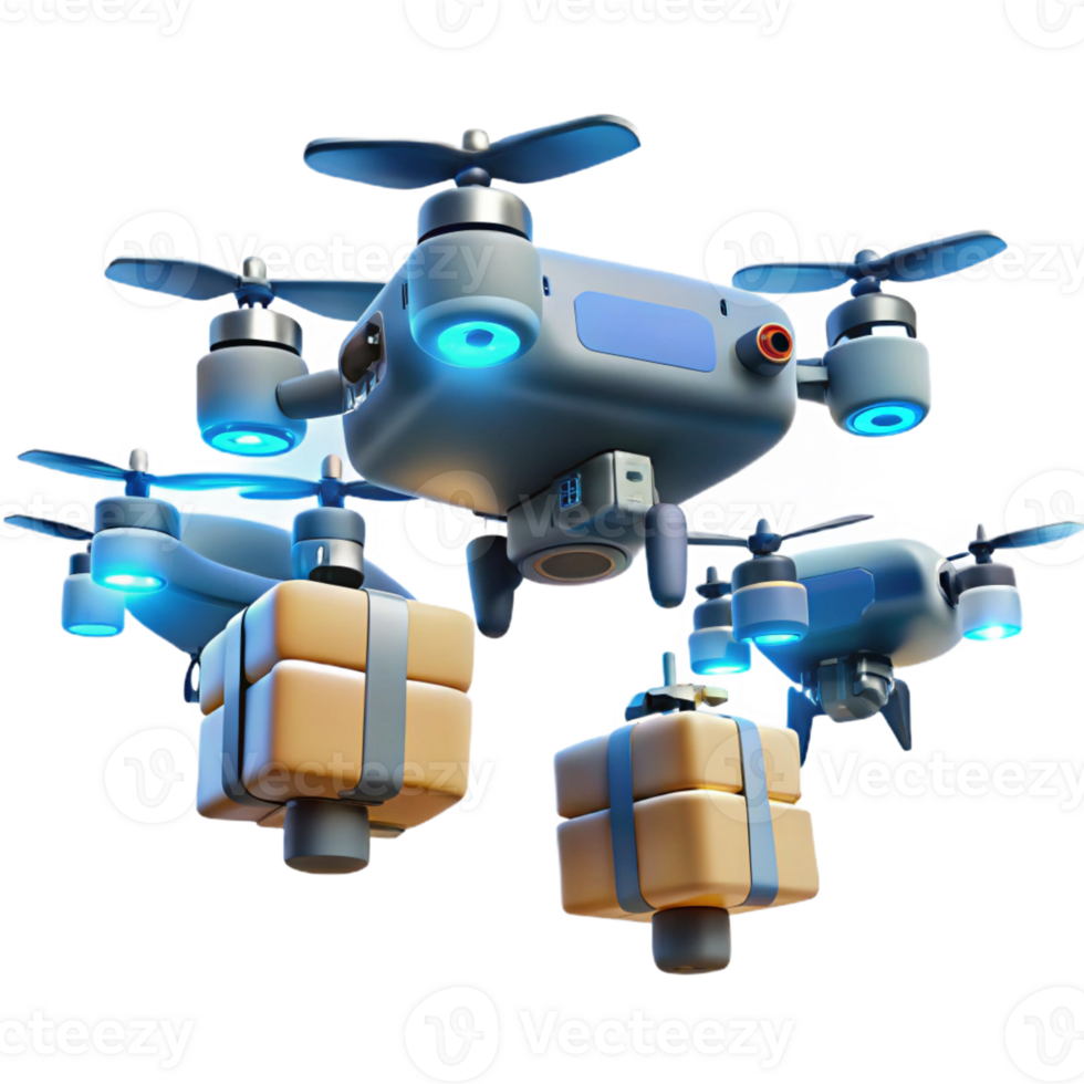 serene classic A Group of Drones Flying in Formation Car exclusive png