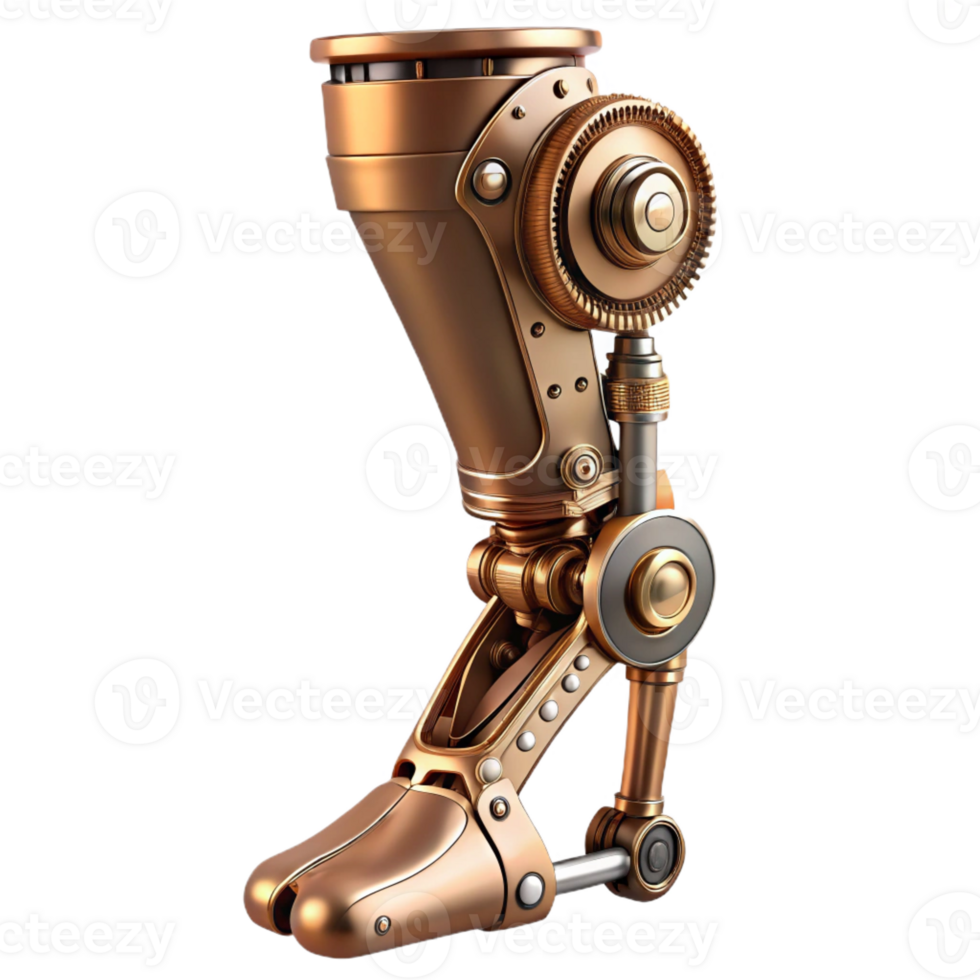 stunning contemporary A Detailed Steampunk Prosthetic Leg Polis professional png