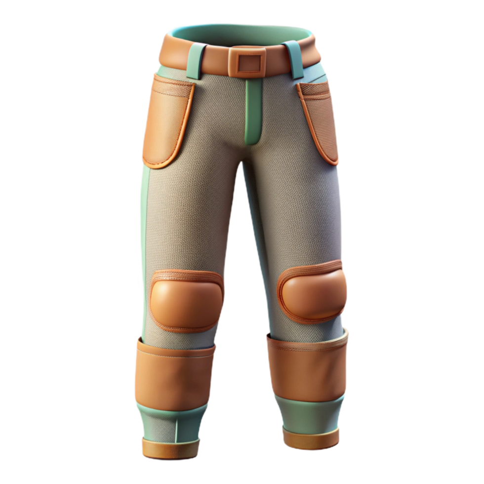 magnificent artistic Adaptive Pants Articulated Knees Transparent Background png