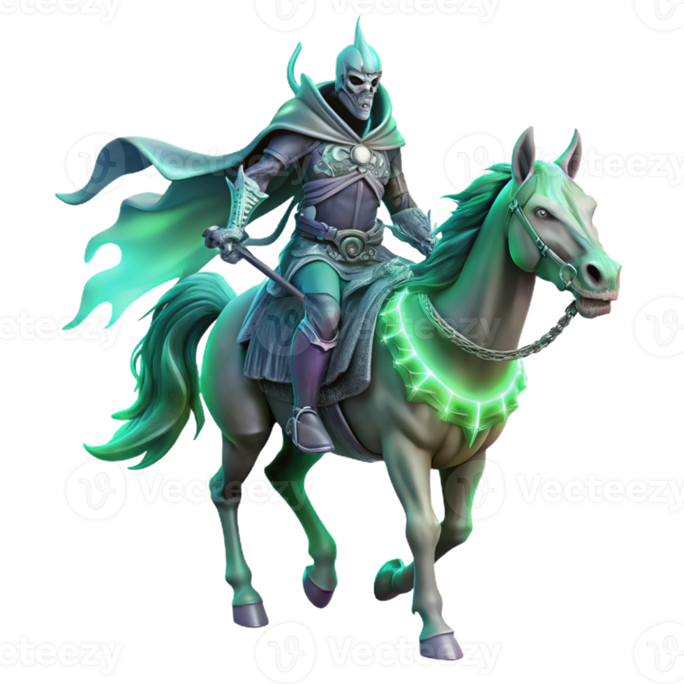 wonderful modern A Spectral Knight Riding a Skeletal Horse exclusive png