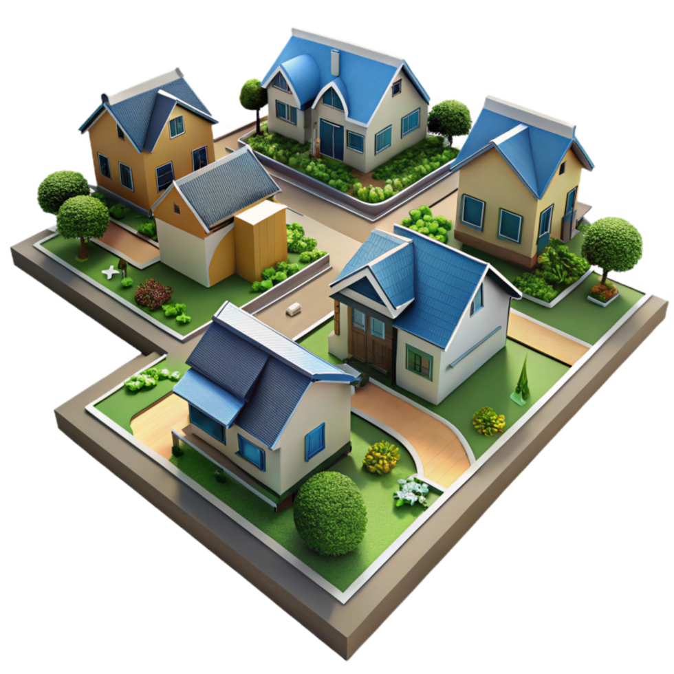 magnificent abstract Aerial Survey of Suburban Neighborhood premium png