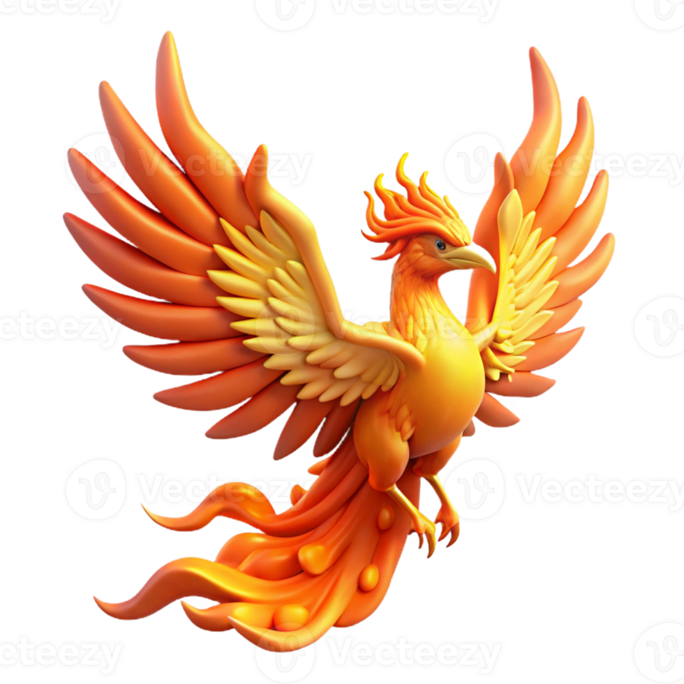 wonderful traditional A Majestic Phoenix Rising from the Ashes high resolution png