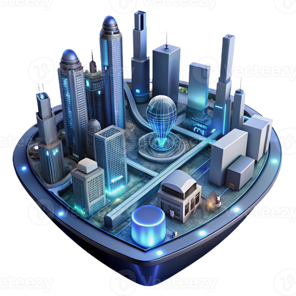 magnificent rustic A Futuristic City Viewed from Above Intr detailed png