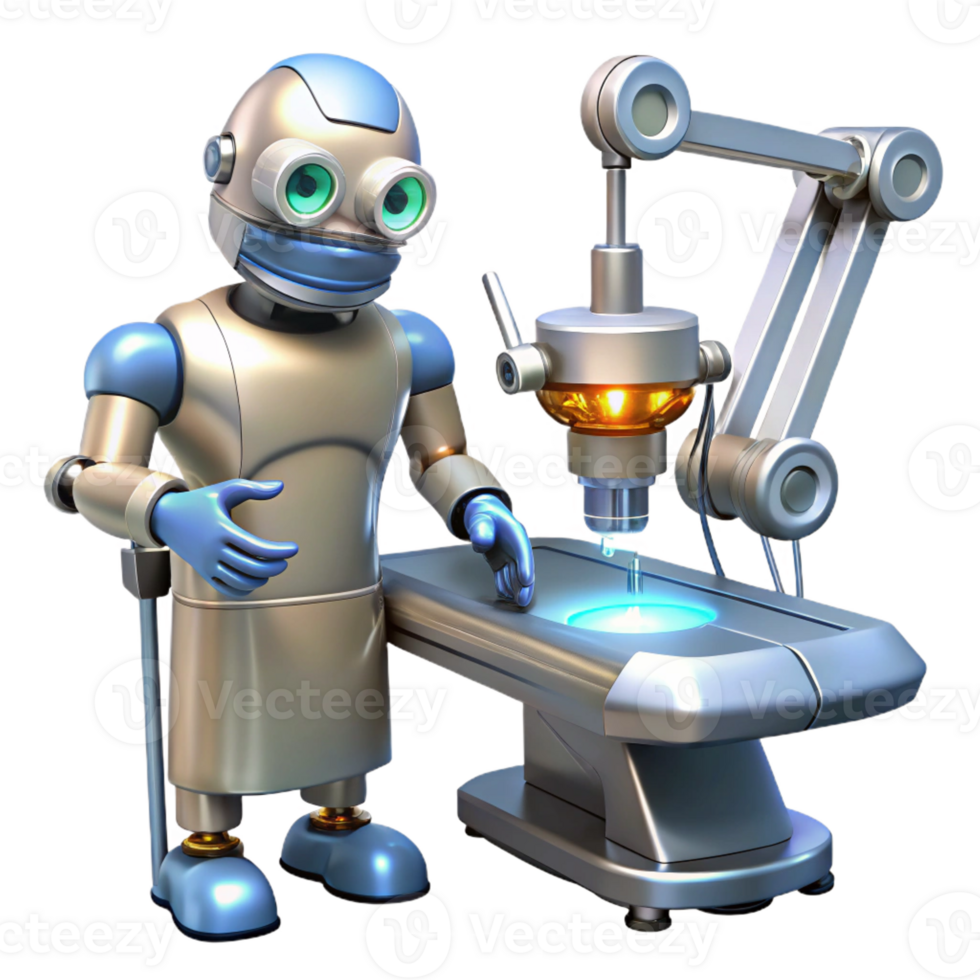 wonderful abstract A Robotic Surgeon Performing a Delicate original png