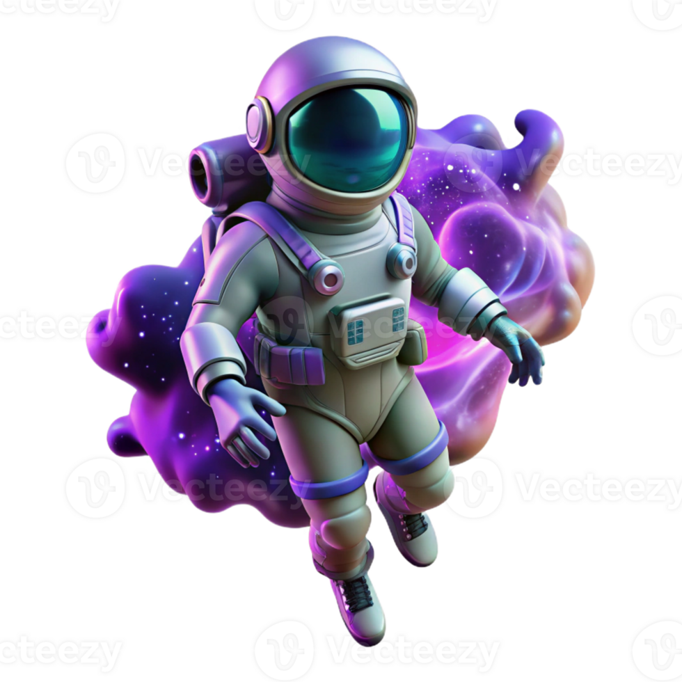 dramatic traditional A Lone Astronaut Clad in a Bioluminescent genuine png