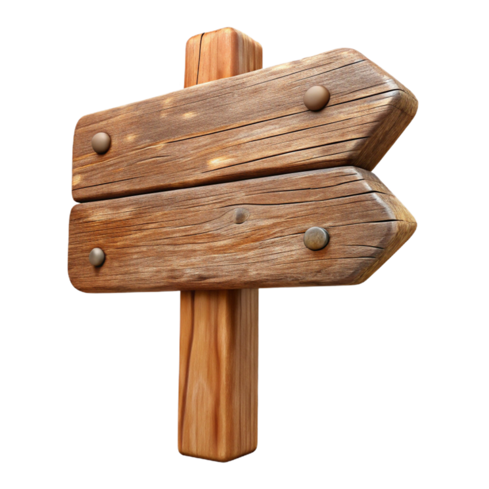 magnificent abstract Aged Wooden Sign on Transparent Background professional png