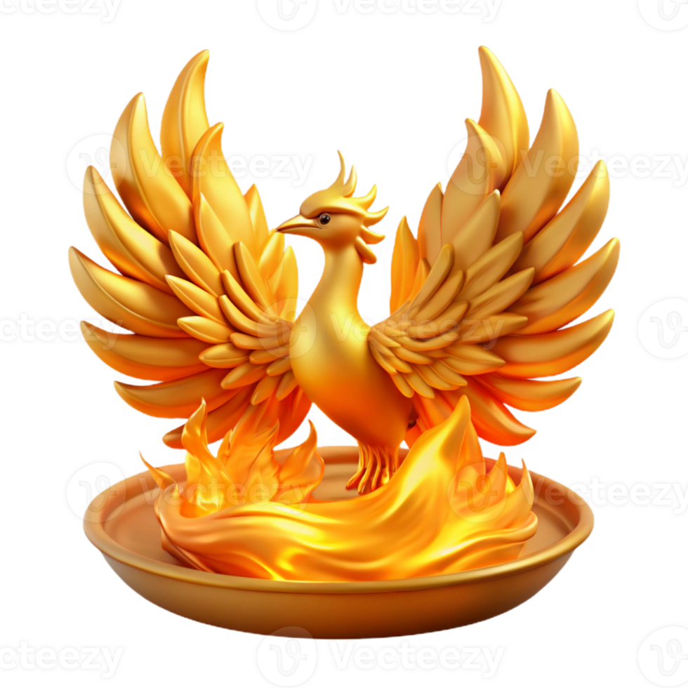 beautiful abstract A Majestic Phoenix Rising from a Pyre of F genuine png