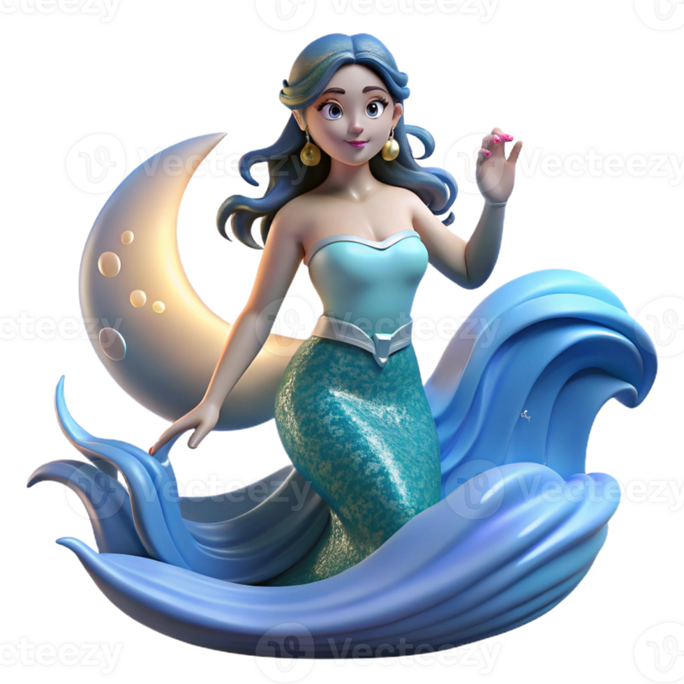 vibrant creative Siren Luring Sailors to Their Doom high resolution png
