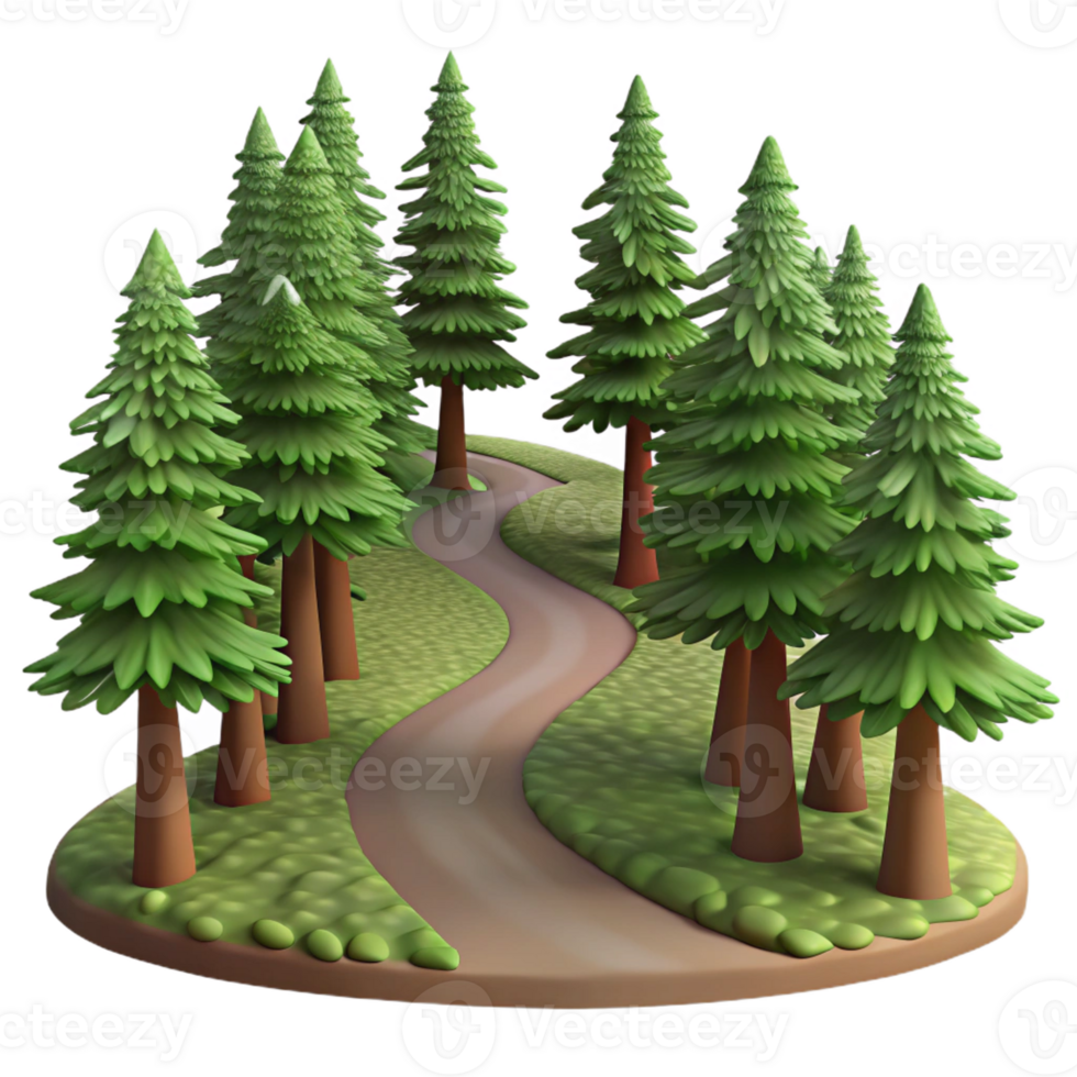 extraordinary artistic Winding Dirt Path Through a Den high resolution png