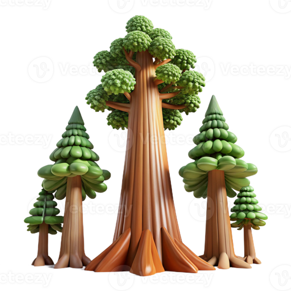 magnificent abstract A Giant Sequoia Tree Reaching Towards Th premium png