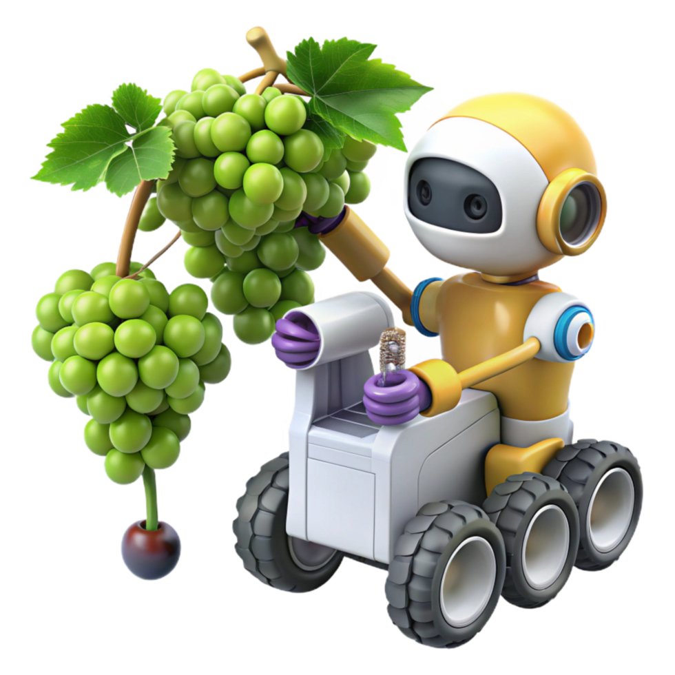 magnificent classic Agricultural Robot Pruning Grapevines high quality png