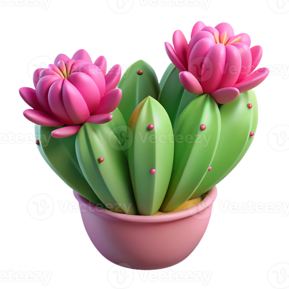 stunning vintage A Cactus Plant with Vibrant Pink Flowers Bl genuine png
