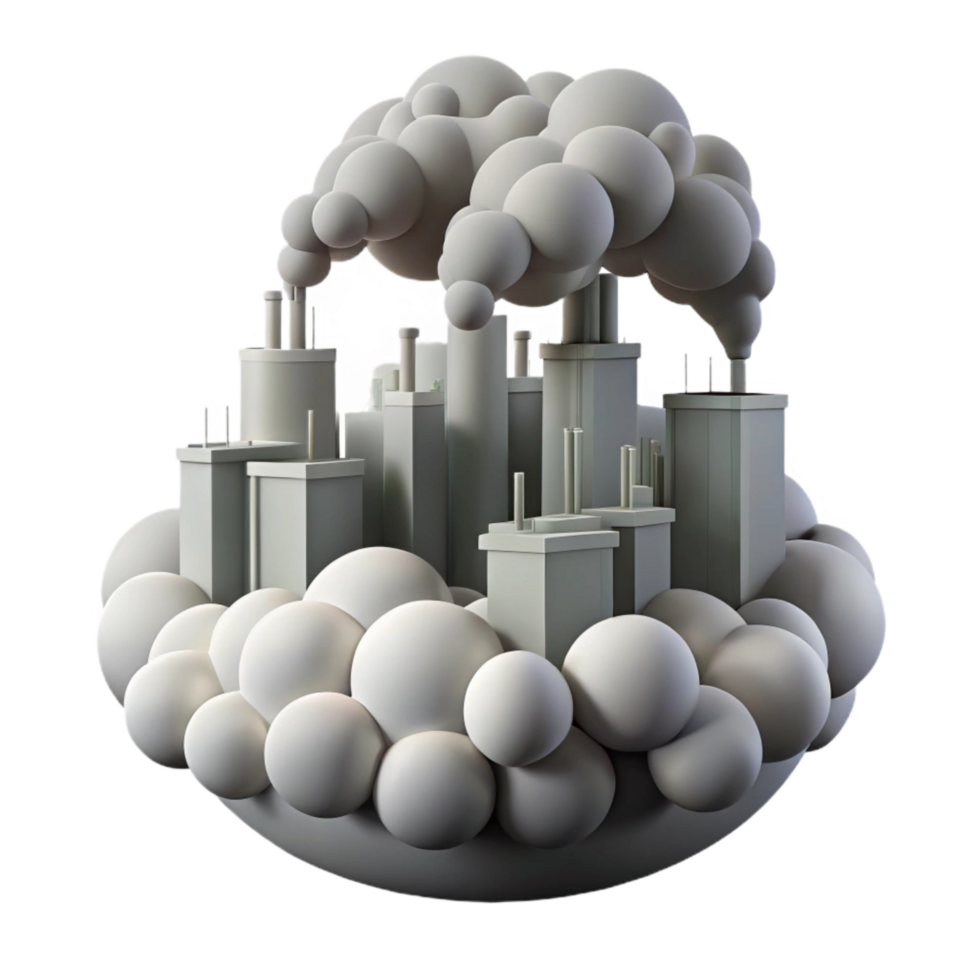 extraordinary abstract Air Pollution Smog Over City Gray Hue Element high resolution png