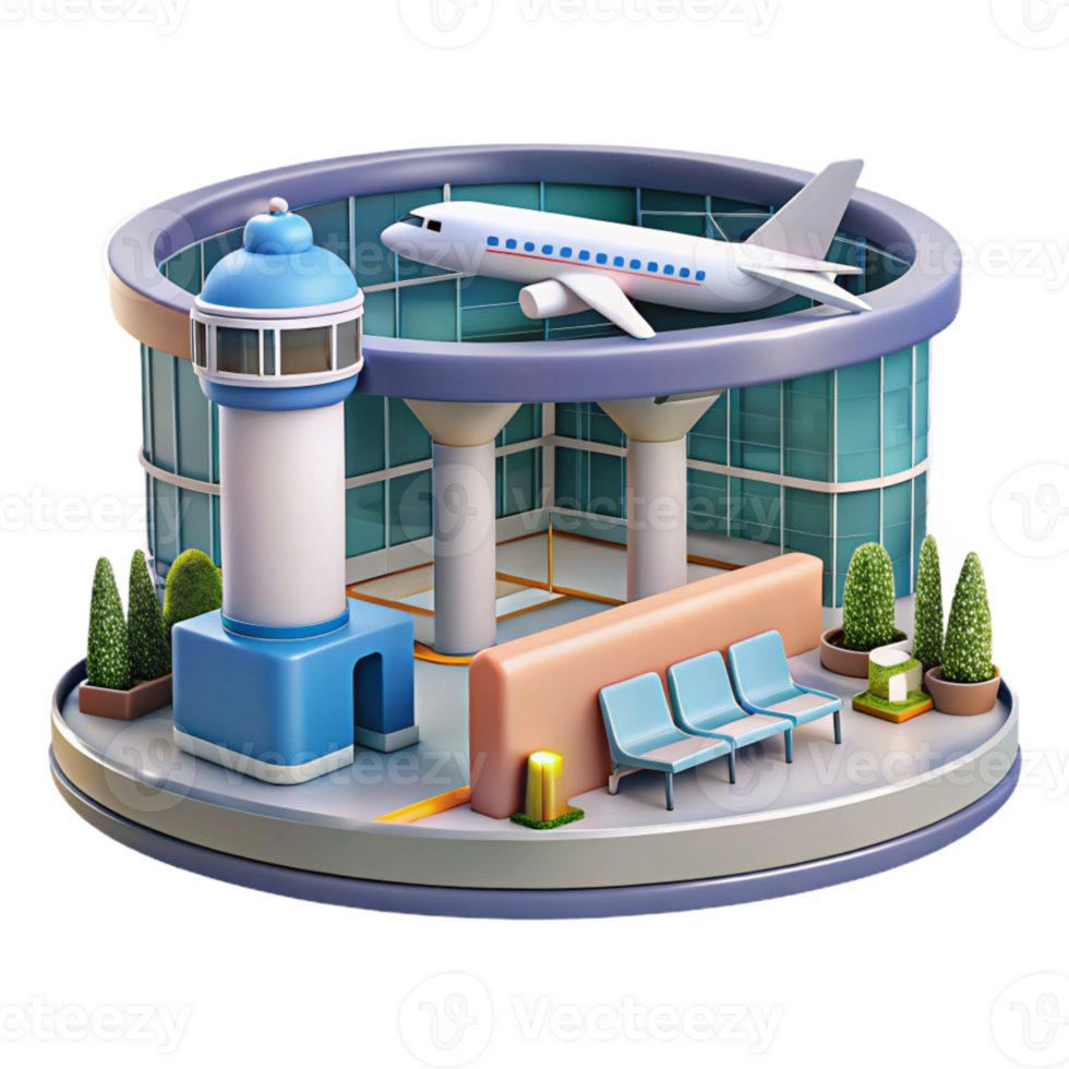 impressive classic Airport Terminal Interior Crowded View Transparent high quality png