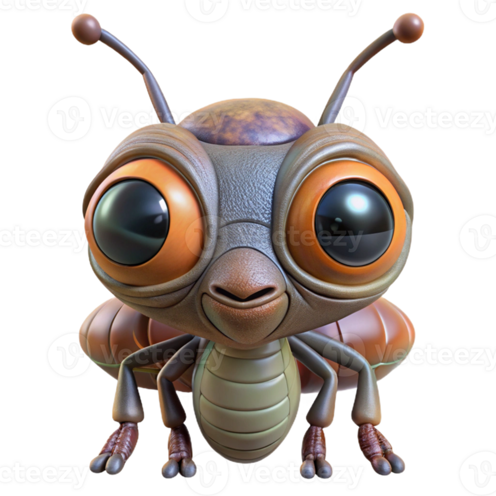 wonderful abstract Alien Insect Large Eyes Close Up authentic png