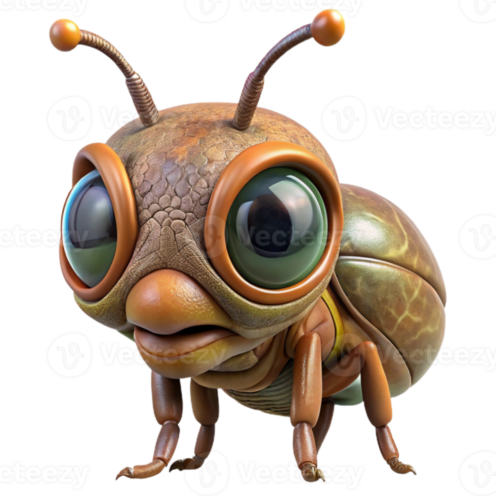 wonderful modern Alien Insect Large Eyes Close Up high resolution png