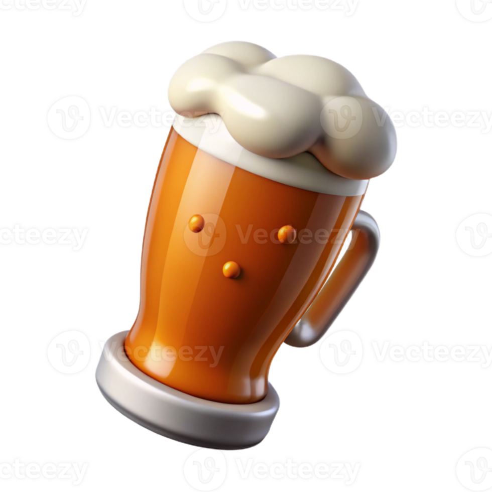 beautiful abstract Amber Ale in Weizen Glass Cutout genuine png