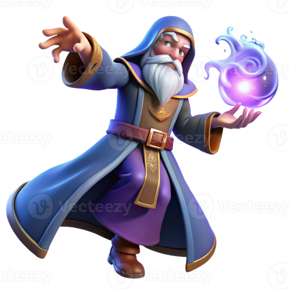 stunning contemporary A Powerful Wizard Casting a Spell of Swir genuine png
