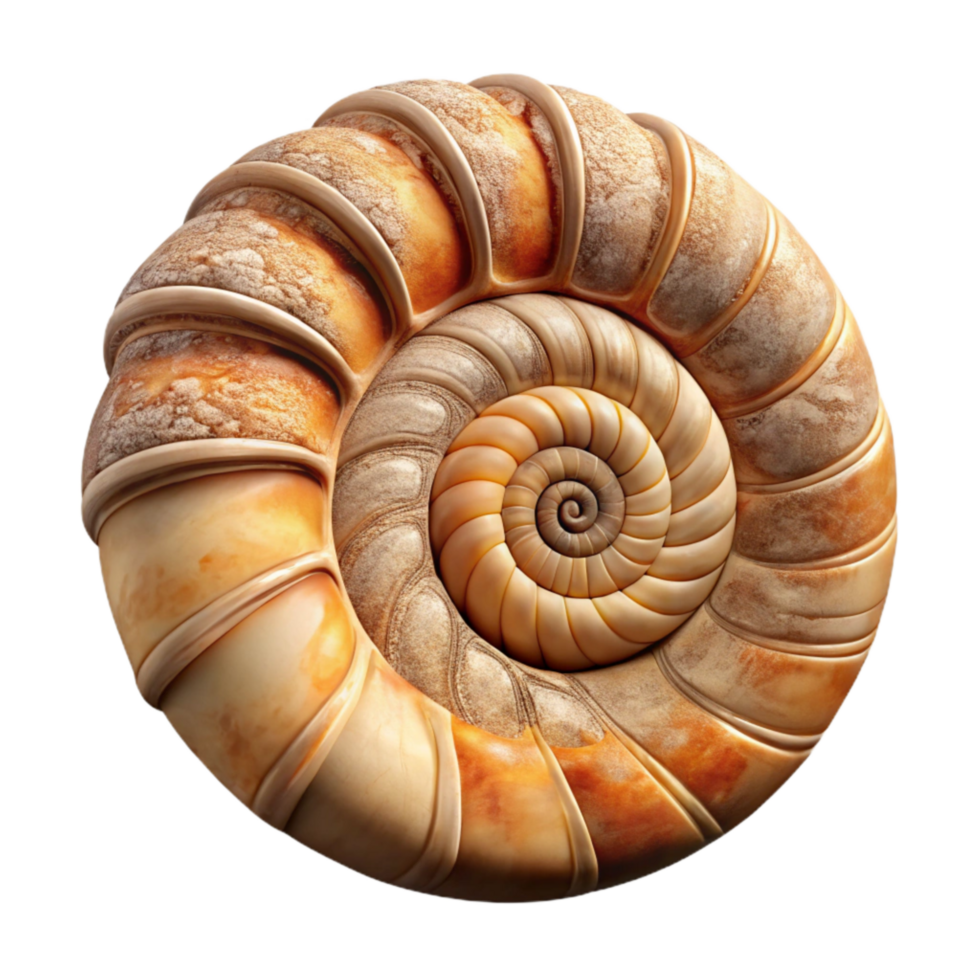 magnificent creative Ammonite Fossil Spiral Shell Texture Cutout high resolution png