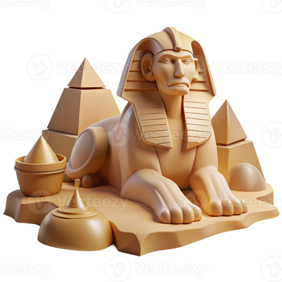 serene rustic A Mysterious Sphinx Posing a Riddle in a D genuine png