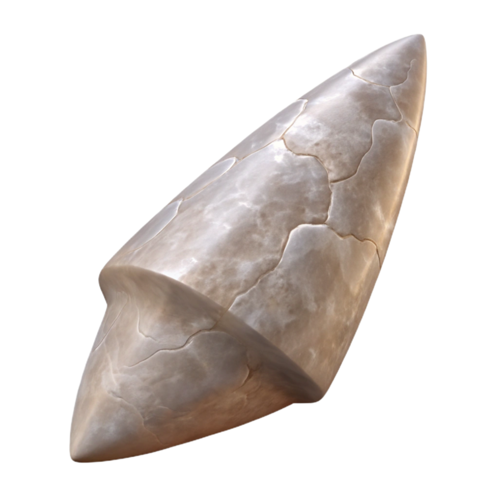 elegant modern Ancient Arrowhead Stone Tip Transparent Background detailed png