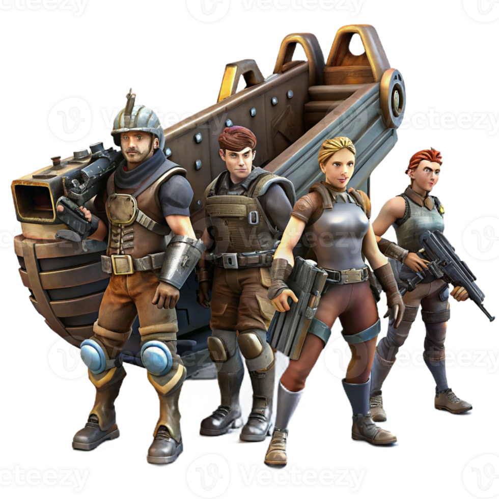 extraordinary creative A Group of Space Pirates Clad in Tatter detailed png
