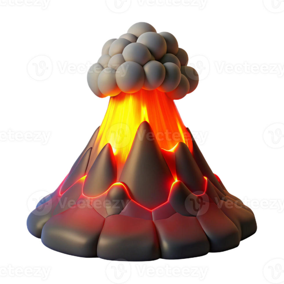 stunning minimalist A Volcanic Eruption at Night Dramatic An genuine png
