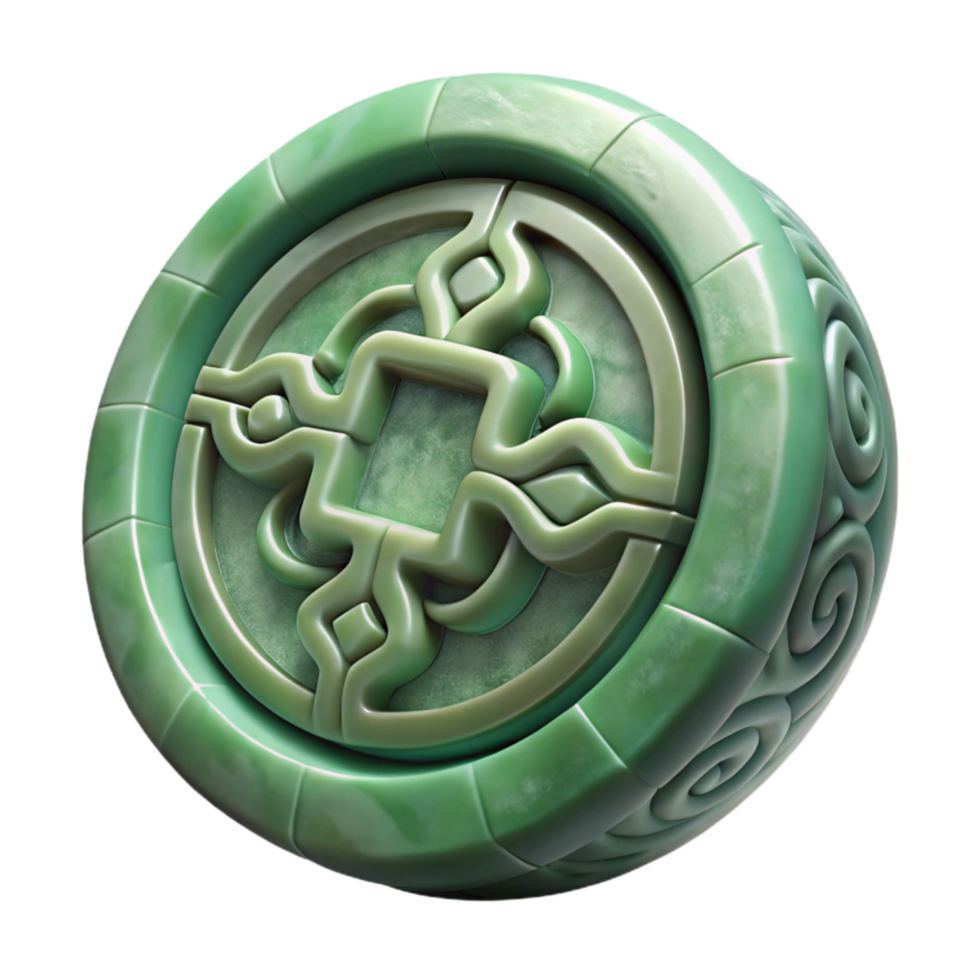 elegant minimalist Ancient Chinese Seal Jade Texture Side View genuine png