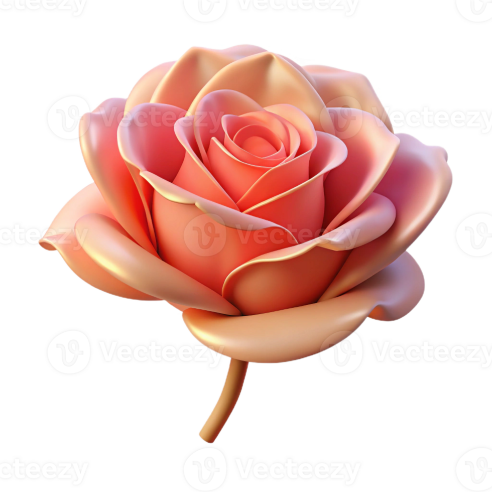 impressive abstract A Single Rose Blooming in a Garden Elega exclusive png