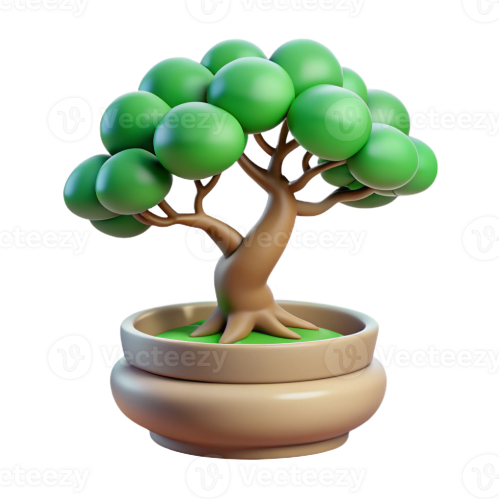 dramatic artistic Bonsai Tree in Soft Light high quality png