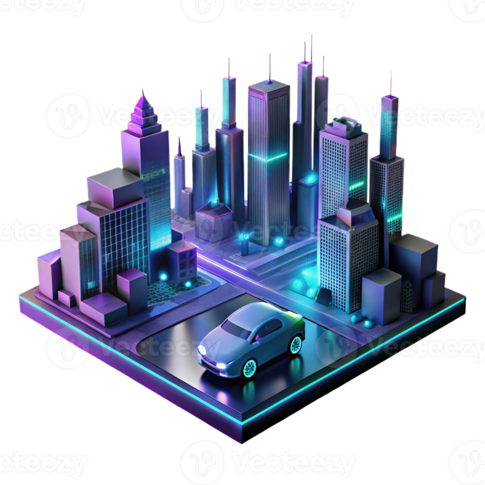 wonderful traditional A Futuristic Cityscape at Night Flying C high resolution png