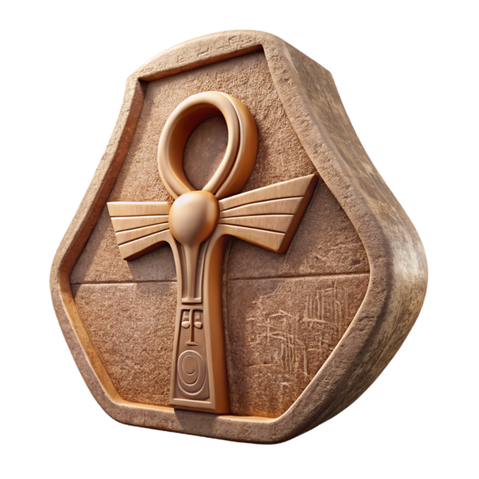magnificent abstract Ancient Egyptian Hieroglyph Carving Side View Cutout detailed png