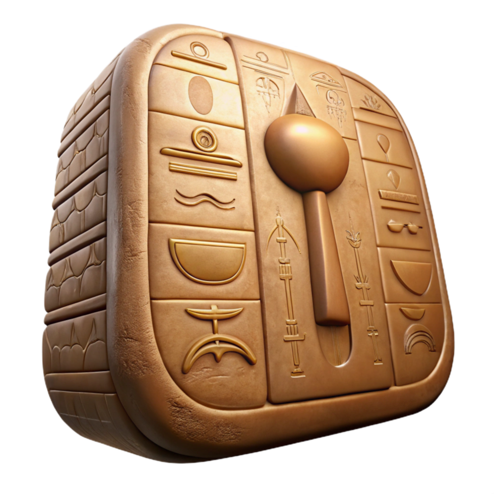 vibrant traditional Ancient Egyptian Hieroglyphs high quality png