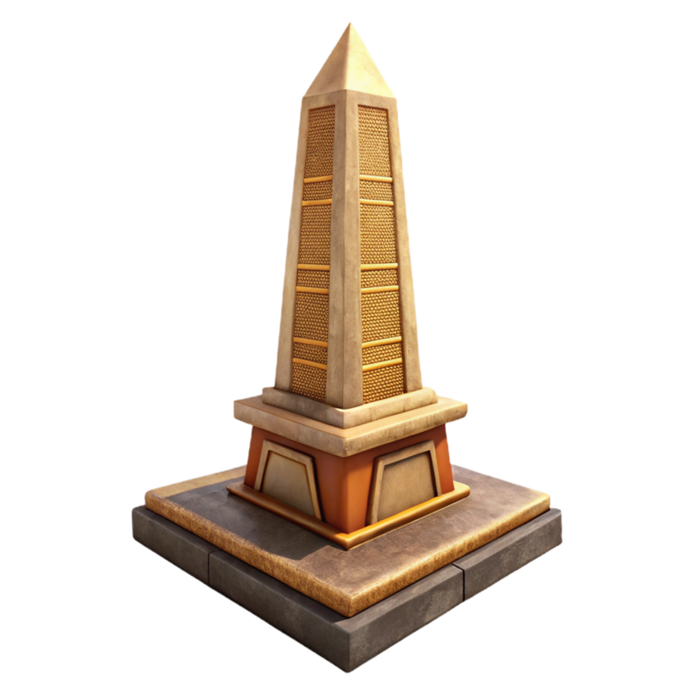 stunning classic Ancient Egyptian Obelisk Element genuine png