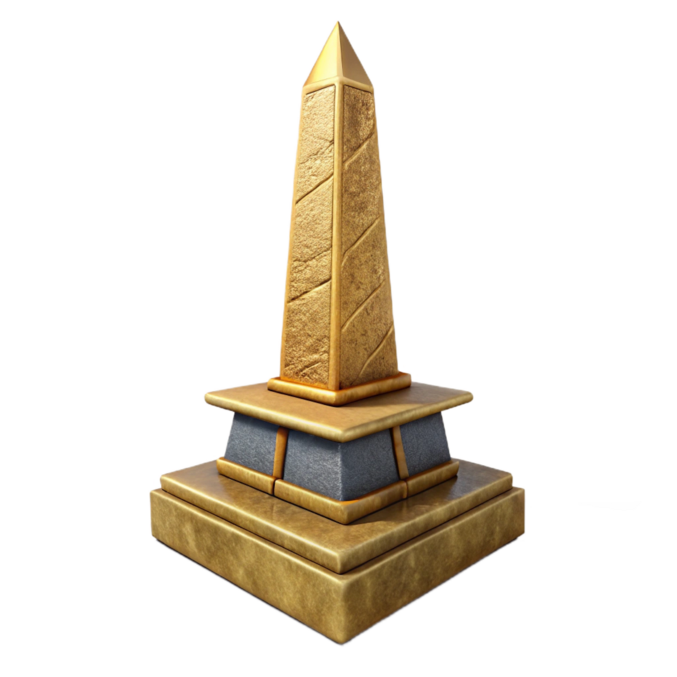 magnificent contemporary Ancient Egyptian Obelisk Element professional png