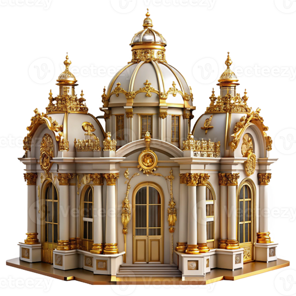 beautiful creative An Elaborate Baroque Palace with Ornate high quality png