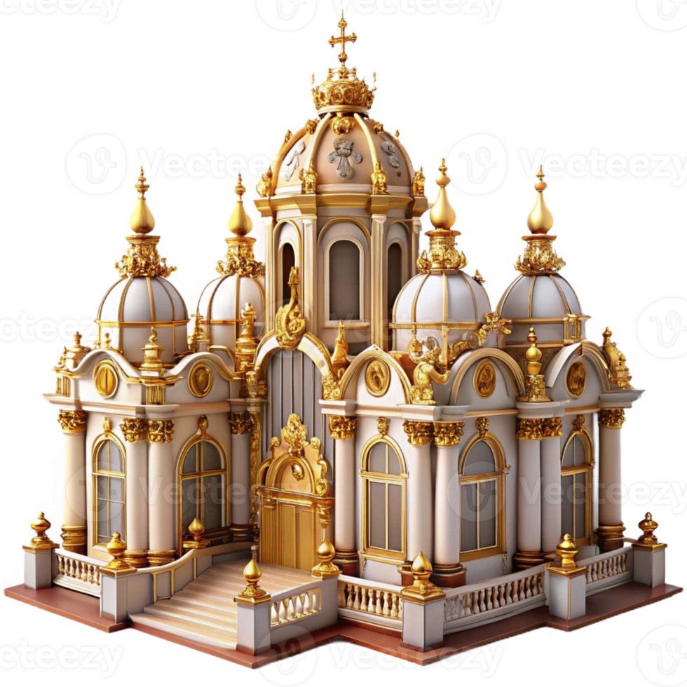 dramatic contemporary An Elaborate Baroque Palace with Ornate original png