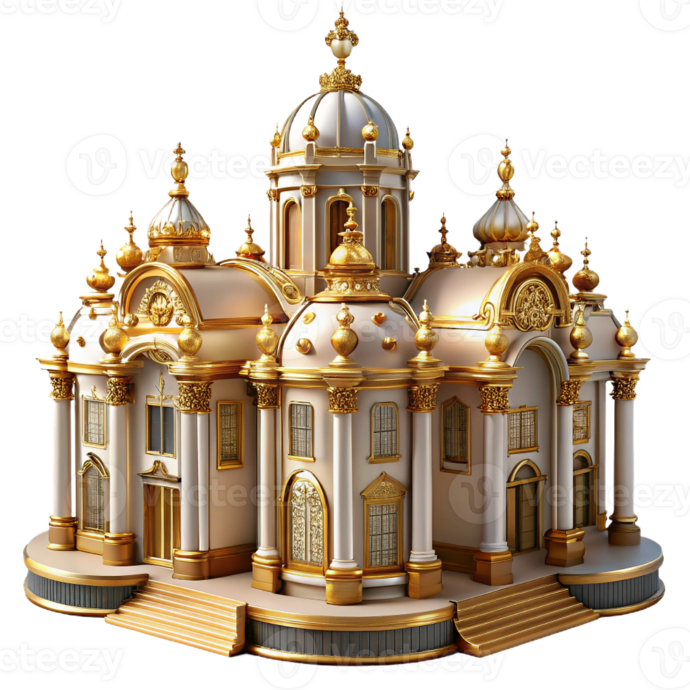 extraordinary modern An Elaborate Baroque Palace with Ornate detailed png