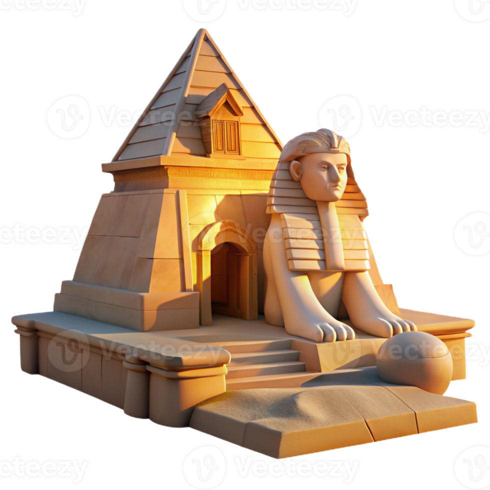 wonderful creative A Mysterious Sphinx Guarding an Ancient T professional png