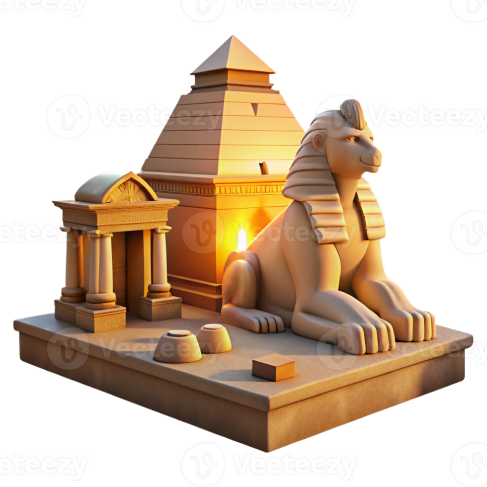 impressive rustic A Mysterious Sphinx Guarding an Ancient T genuine png