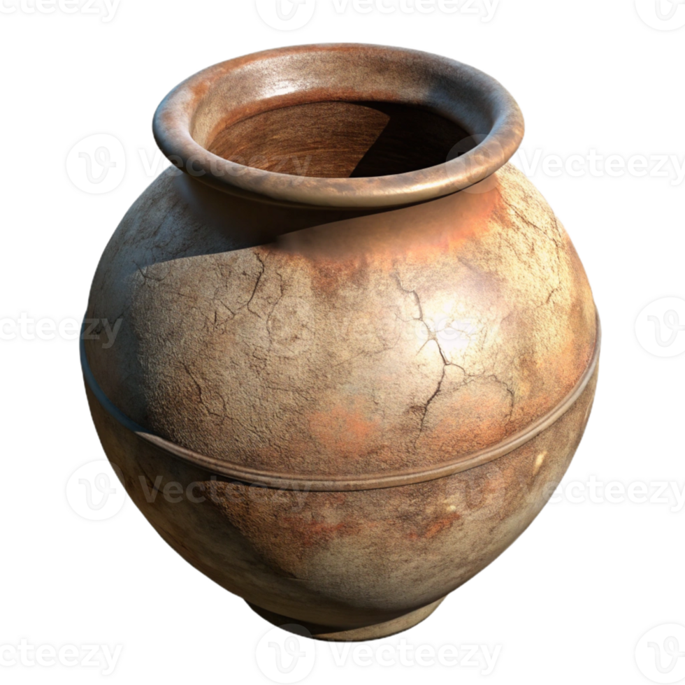dramatic abstract Ancient Pottery Vessel png