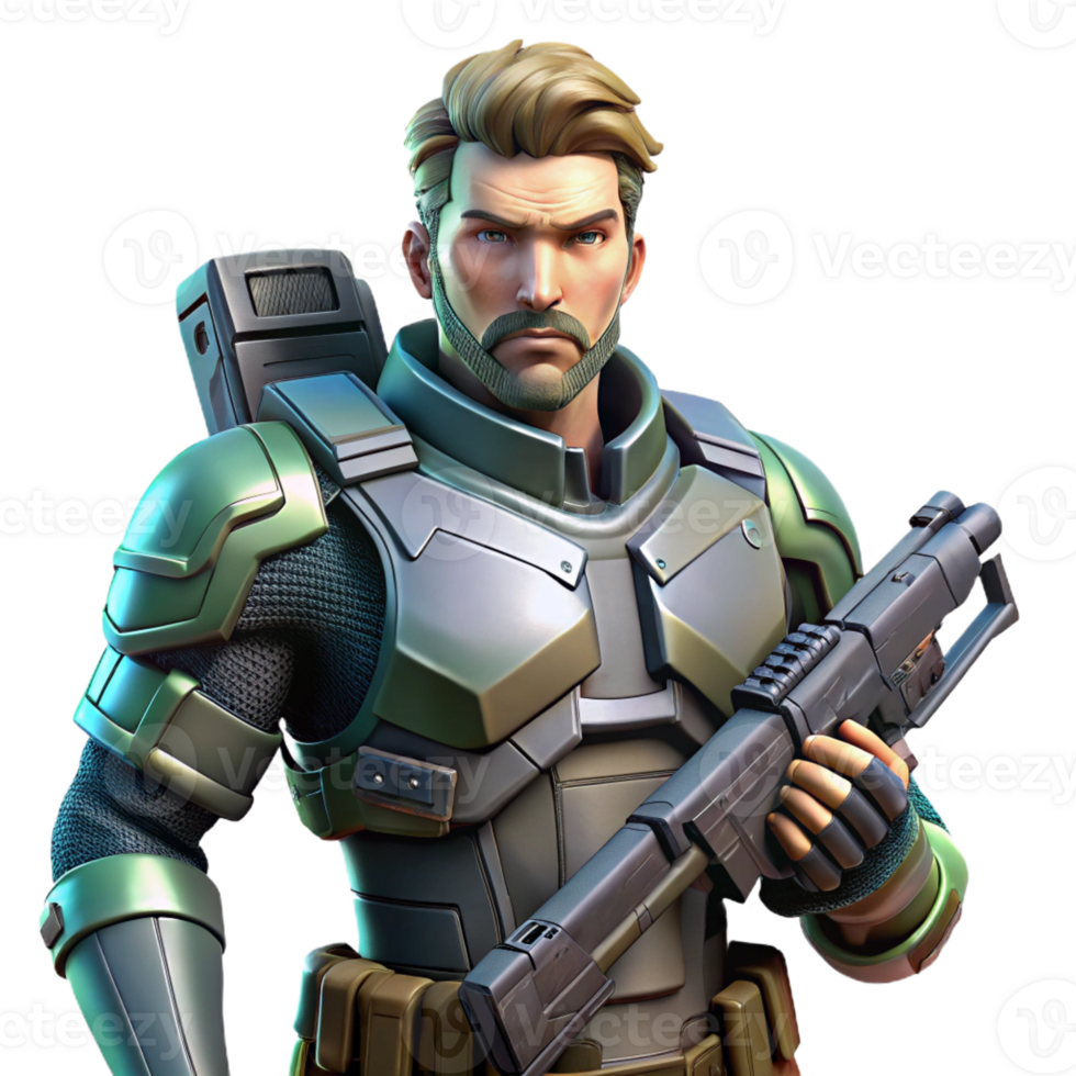 impressive modern A Futuristic Soldier Armed with Advanced high quality png