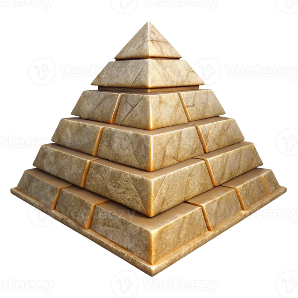 dramatic vintage Ancient Pyramid Front View Cutout professional png
