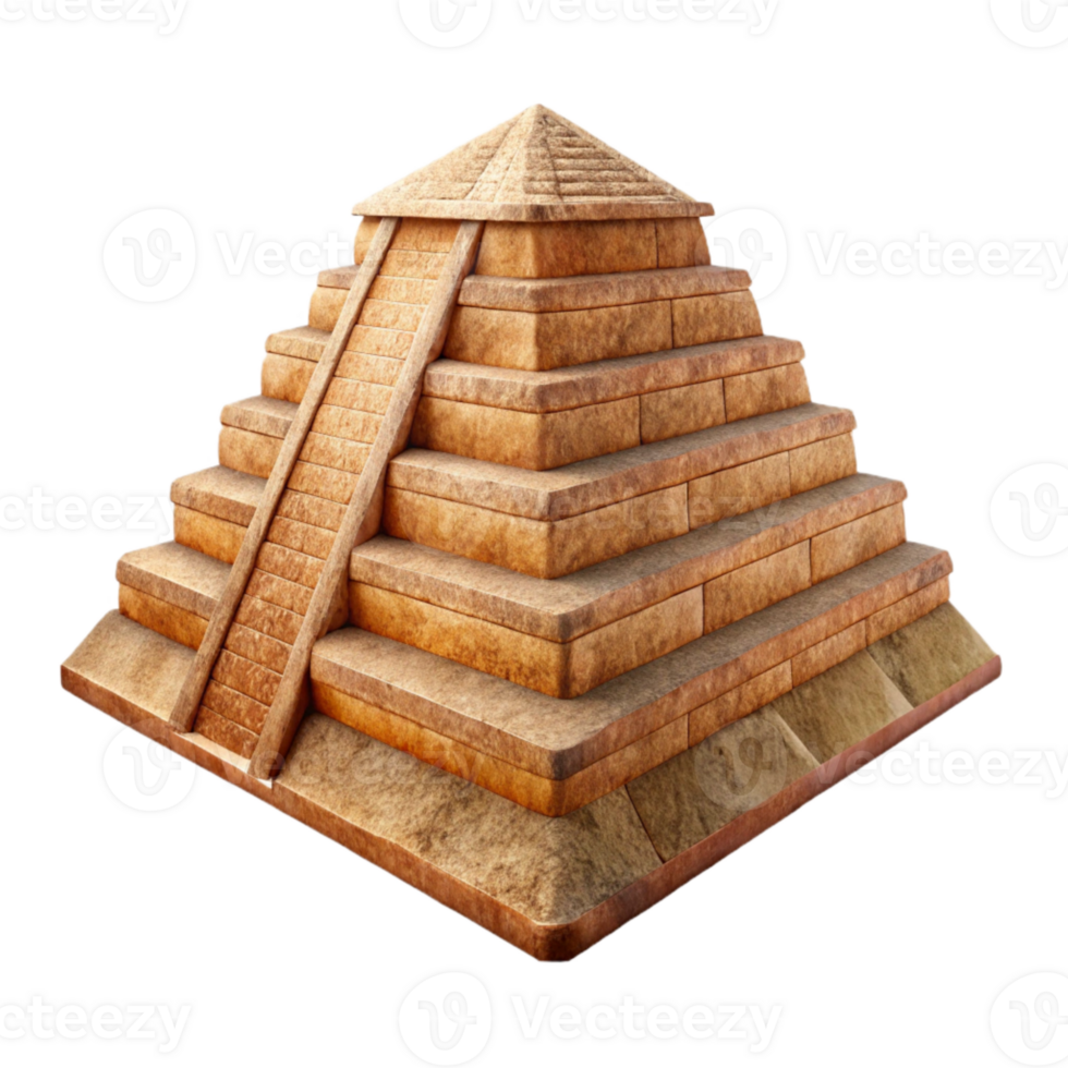 vibrant creative Ancient Pyramid Front View Cutout exclusive png
