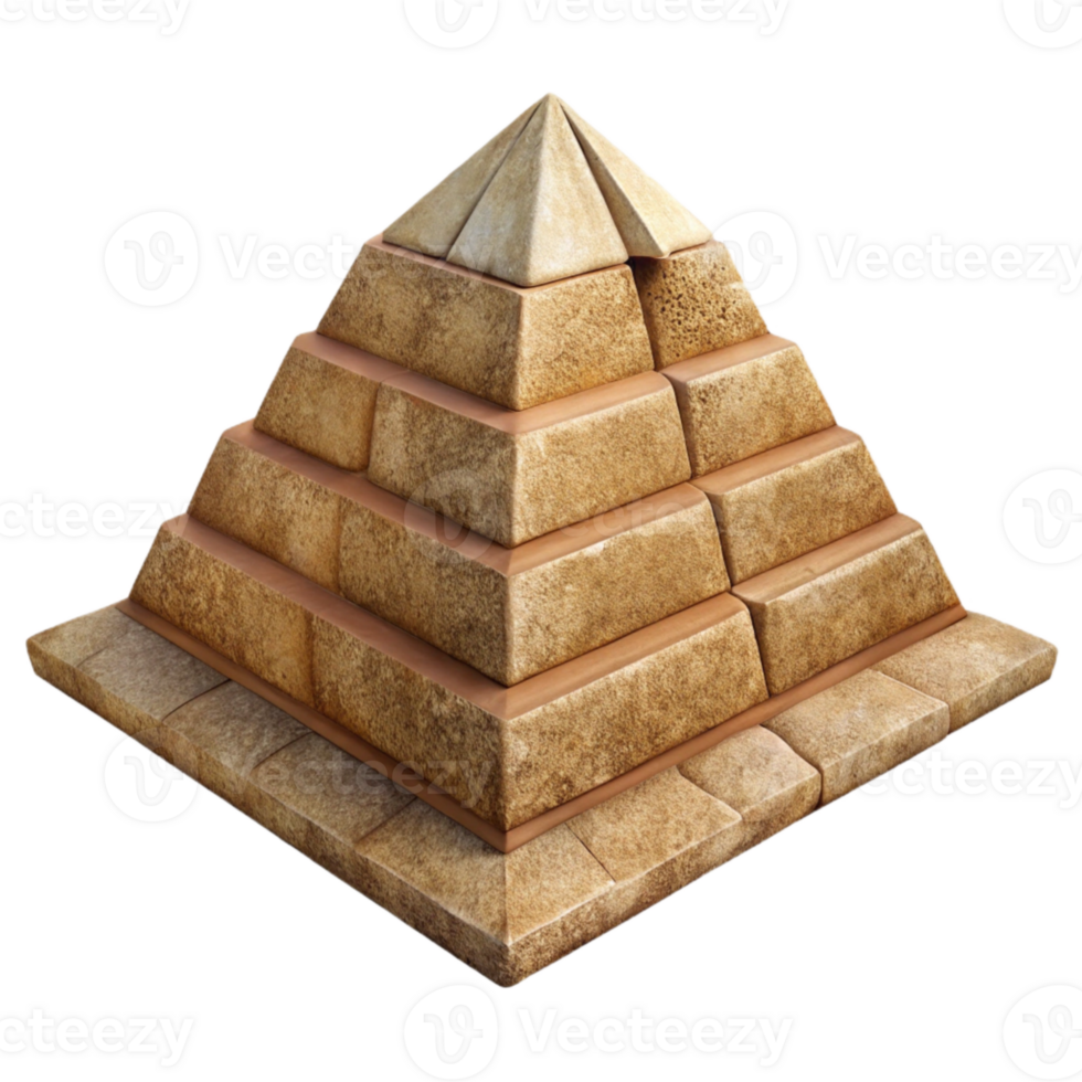 beautiful modern Ancient Pyramid Front View Cutout authentic png