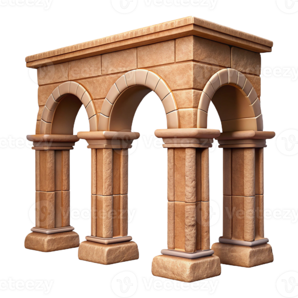 magnificent artistic Ancient Roman Aqueduct Arch Cutout exclusive png