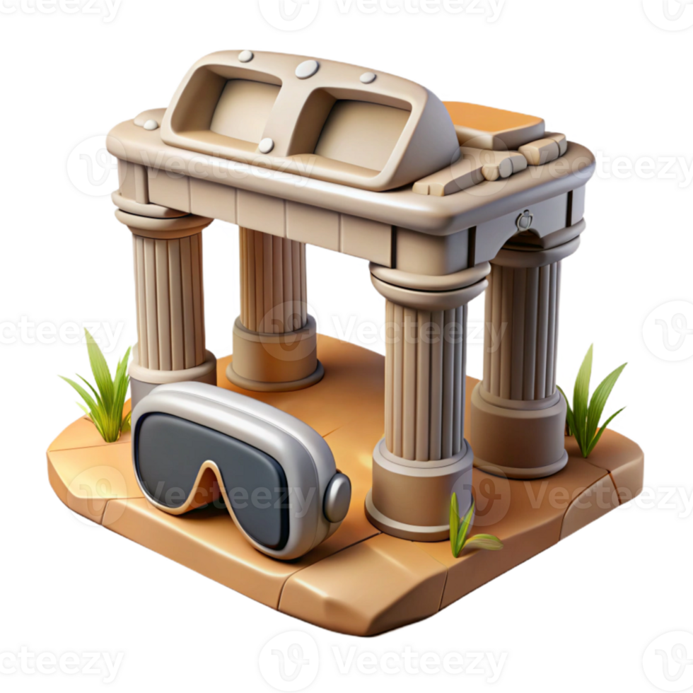 impressive creative Ancient Ruins Exploration Vr Headset high resolution png